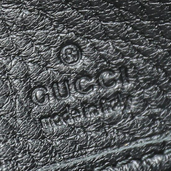 Gucci Black Bamboo Continental Wallet