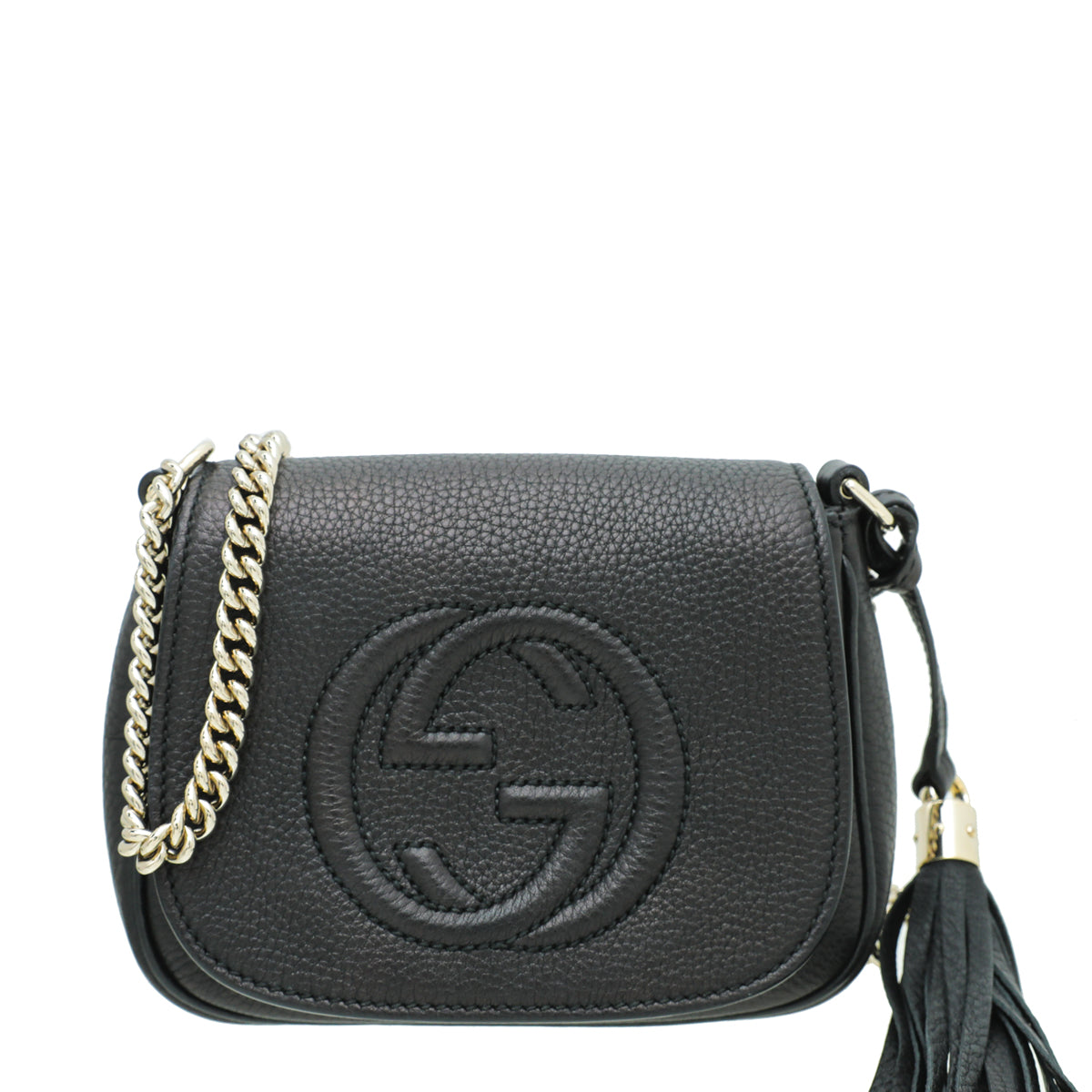Gucci Black Soho Flap Chain Bag-Gucci-THE CLOSET