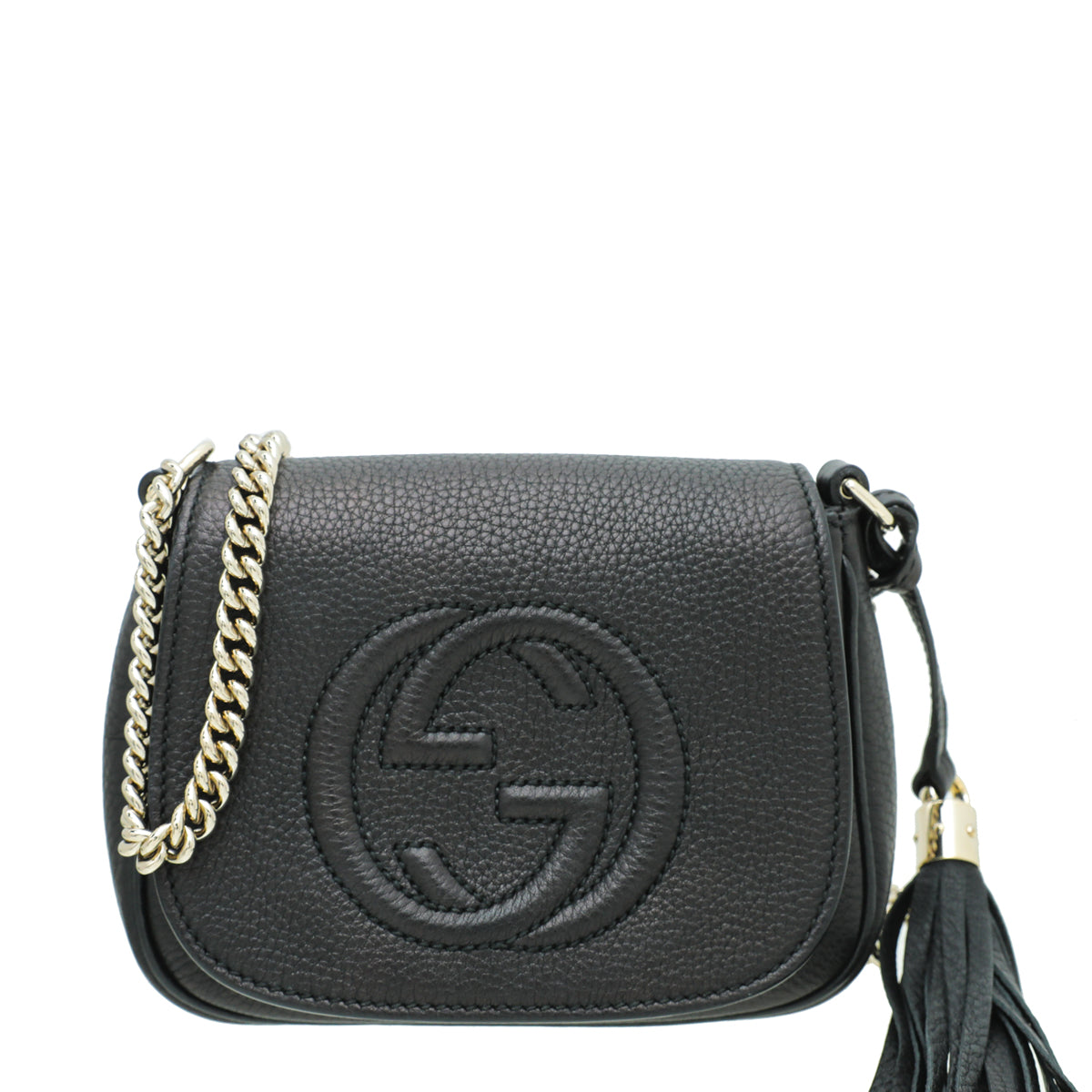 Gucci Black Soho Flap Chain Bag