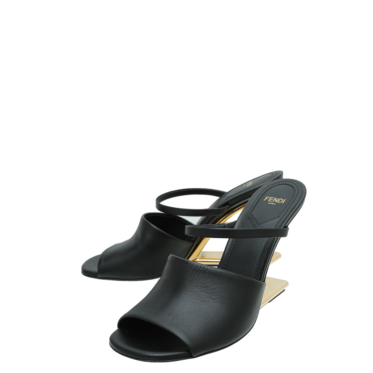 Fendi Black First High Heeled Sandals 39 - Main Image