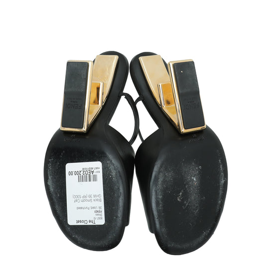 Fendi Black First High Heeled Sandals 39