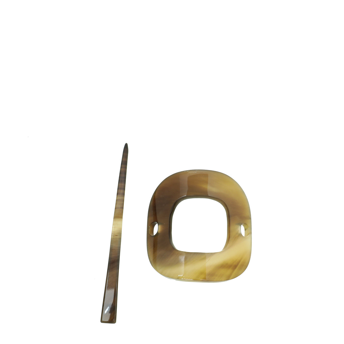 Hermes Ellen Buffalo Horn Hair Pick-Hermes-THE CLOSET