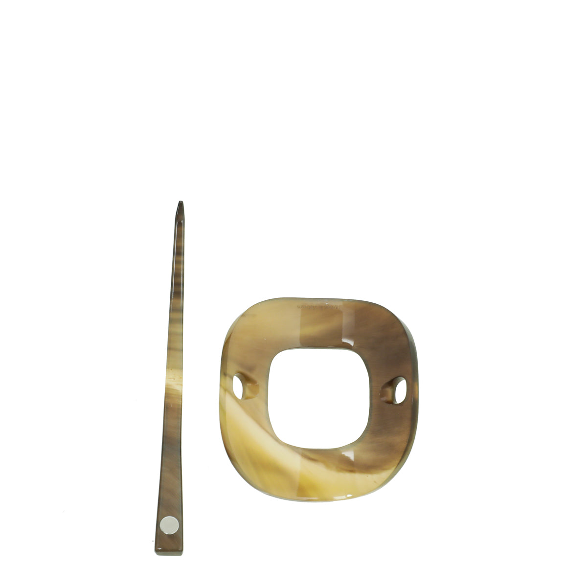 Hermes Ellen Buffalo Horn Hair Pick-Hermes-THE CLOSET