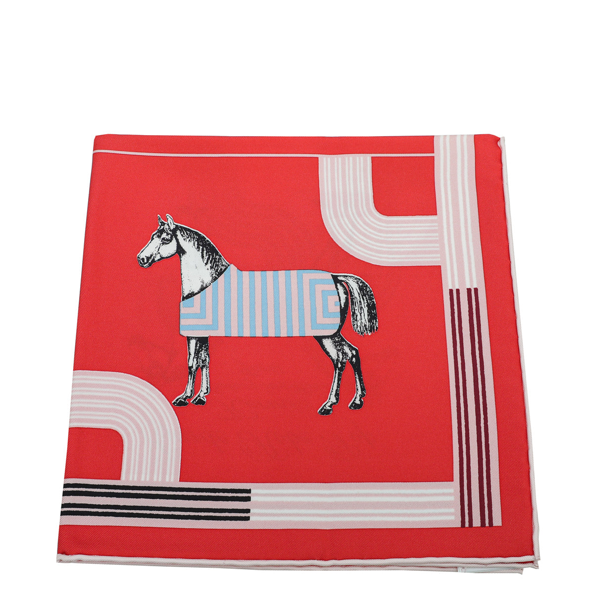 Hermes Tricolor Garde-Robe Pop Detail Scarf-Hermes-THE CLOSET