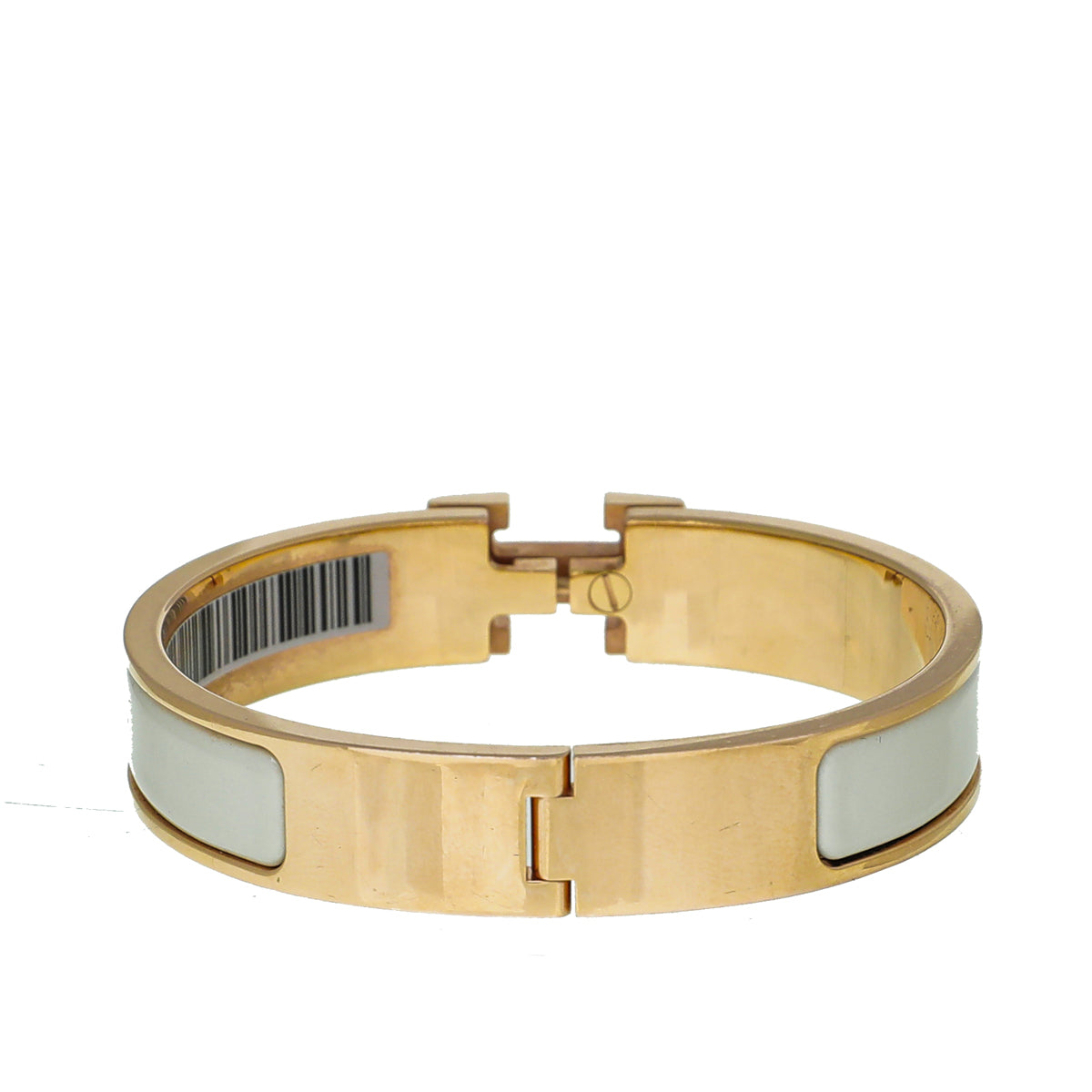 Hermes Blanc Clic H Bracelet-Hermes-THE CLOSET