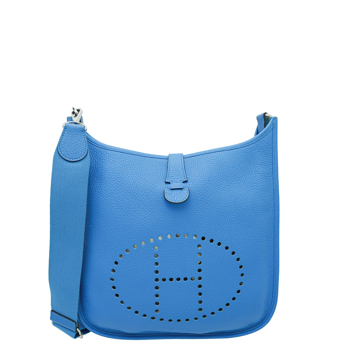 Hermes Bleu Hydra Evelyne III - GM Bag