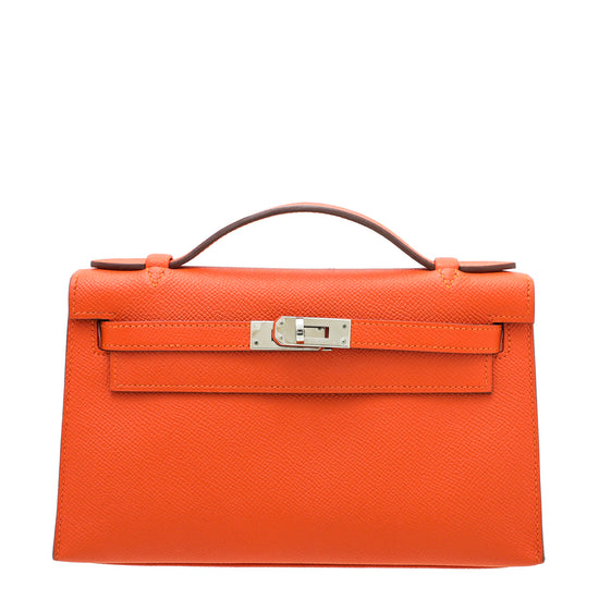 Load image into Gallery viewer, Hermes Feu Mini Kelly Pochette
