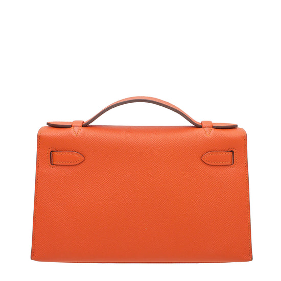 Load image into Gallery viewer, Hermes Feu Mini Kelly Pochette
