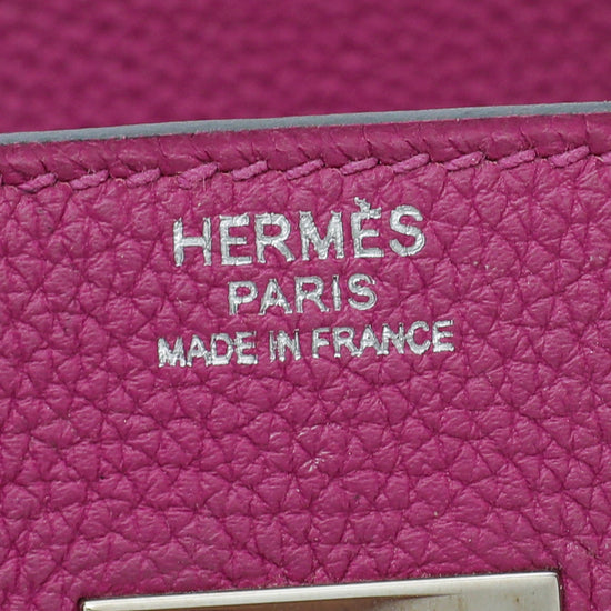 Hermes Rose Pourpre Birkin 30 Bag
