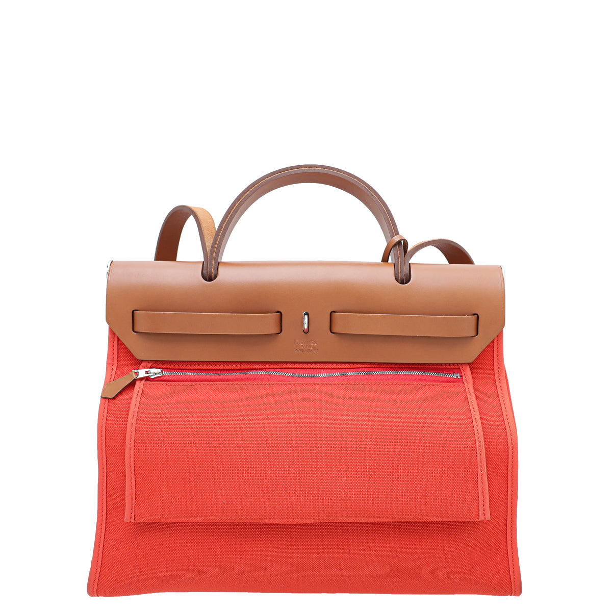 Hermes Bicolor Herbag PM Vache Hunter Toile Bag-Hermes-THE CLOSET