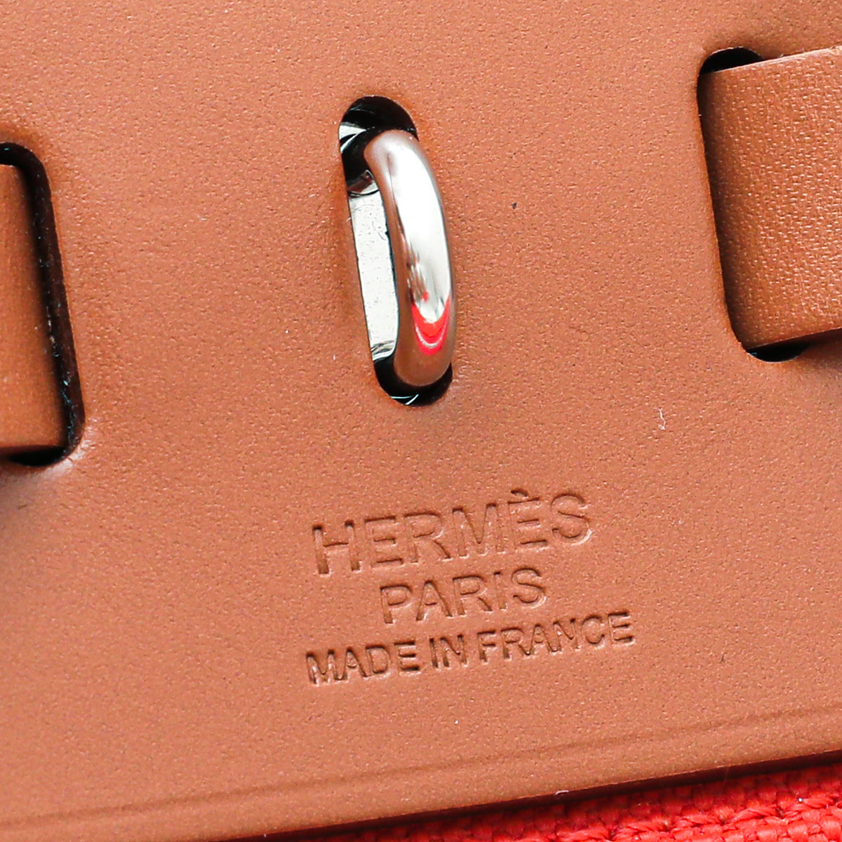 Hermes Bicolor Herbag PM Vache Hunter Toile Bag