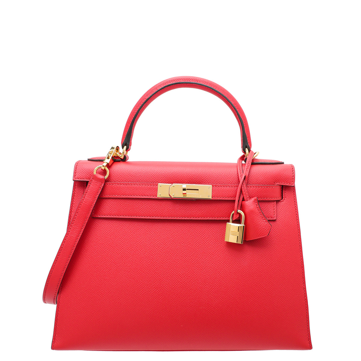 Hermes Rouge De Coeur Sellier Kelly 28 Bag-Hermes-THE CLOSET