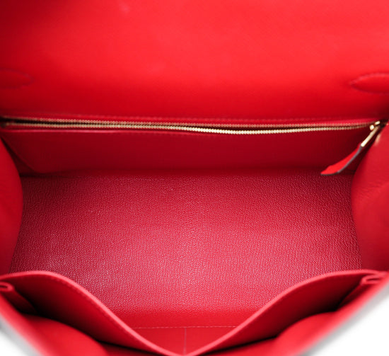 Hermes Rouge De Coeur Sellier Kelly 28 Bag – The Closet