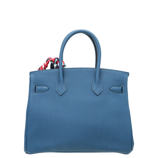 hermes blue bag