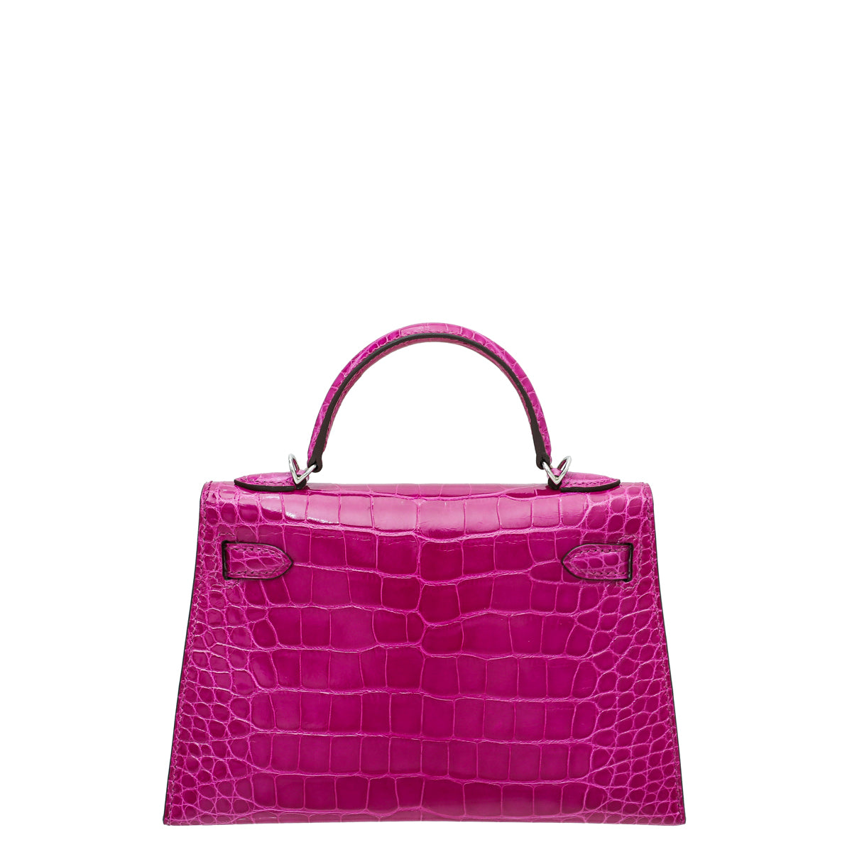 Hermes Rose Scheherazade Shiny Alligator Mini Kelly 20 Bag-Hermes-THE CLOSET