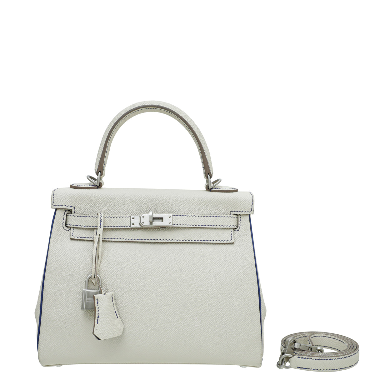 Hermes Bicolor Retourne 25 Horse Shoe Kelly Bag-Hermes-THE CLOSET
