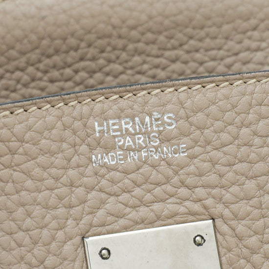 Hermes Gris Tourterelle Birkin 35 Bag