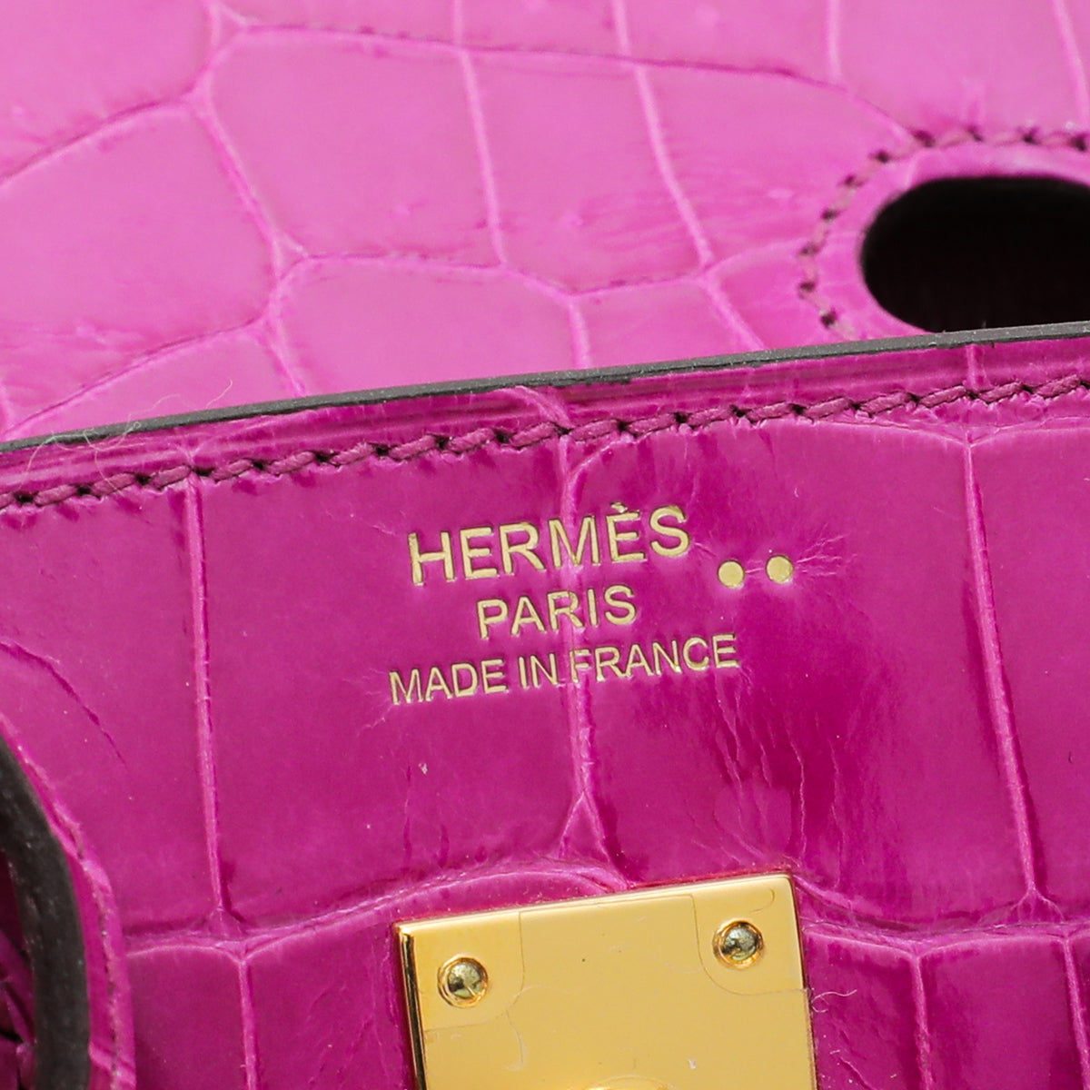 Hermes Rose Scheherazade Shiny Crocodile Niloticus Birkin 25 Bag – The  Closet