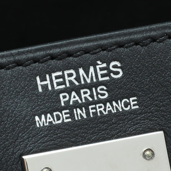 Hermes Noir Lakis Kelly 35 Bag