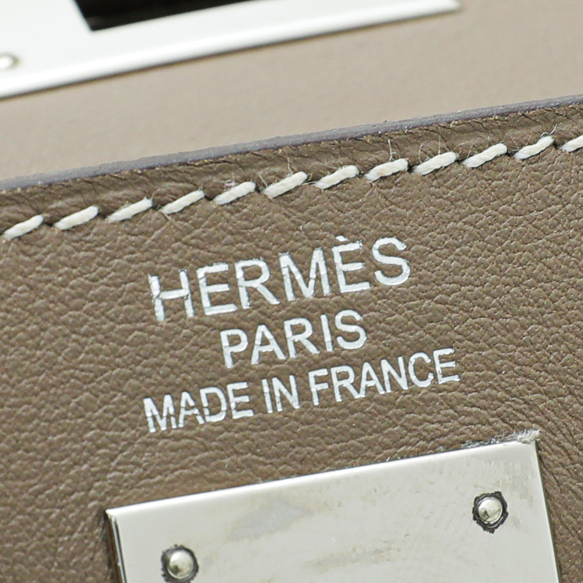 Hermes Etoupe Lakis Kelly 35 Bag