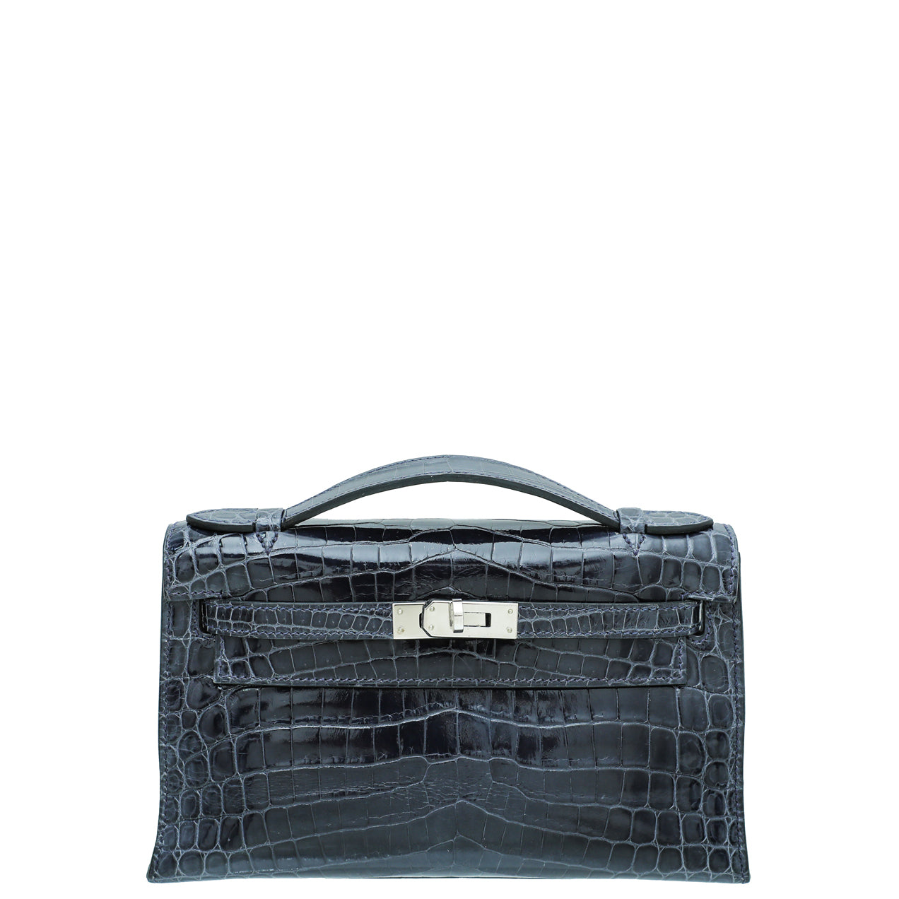 Hermes Bleu Abysse Shiny Niloticus Crocodile Kelly Pochette-Hermes-THE CLOSET