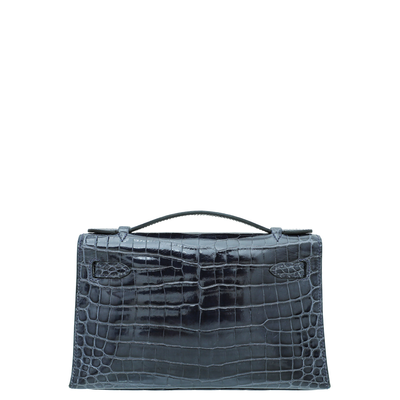 Hermes Bleu Abysse Shiny Niloticus Crocodile Kelly Pochette-Hermes-THE CLOSET