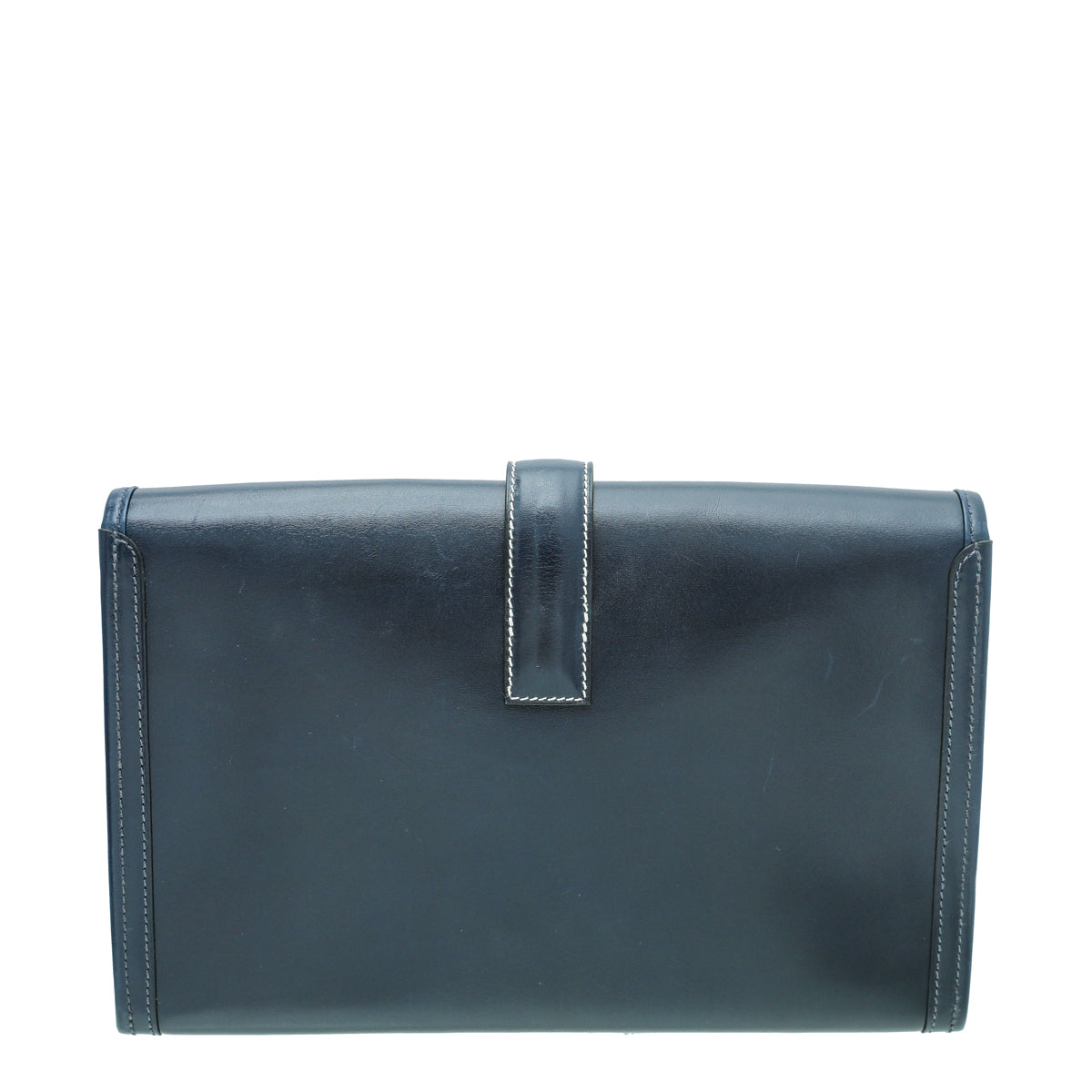 Hermes Navy Blue Jige Elan 29 Box Clutch-Hermes-THE CLOSET