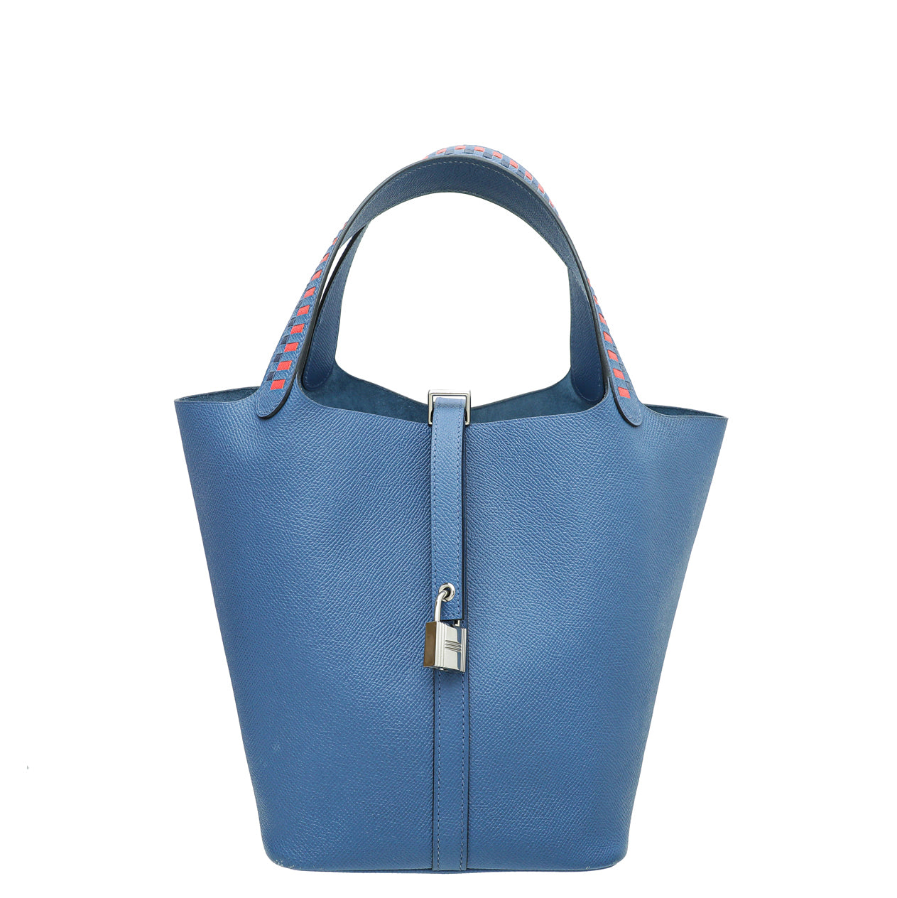 Hermes Bicolor Picotin Lock 22 Tressage De Cuir Bag-Hermes-THE CLOSET