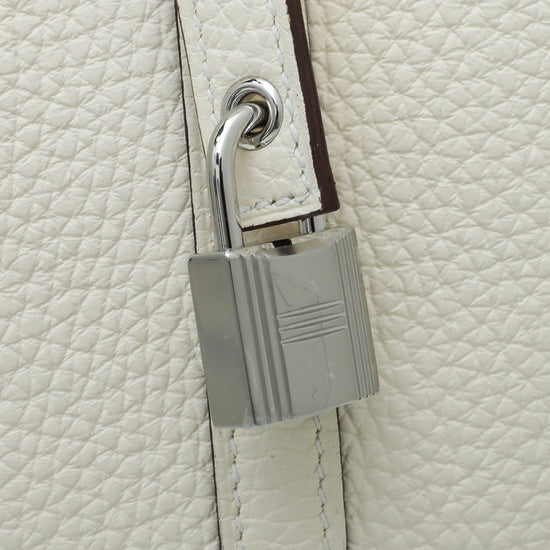 Hermes Bicolor Touch Ostrich Handle Picotin Lock 18 Bag