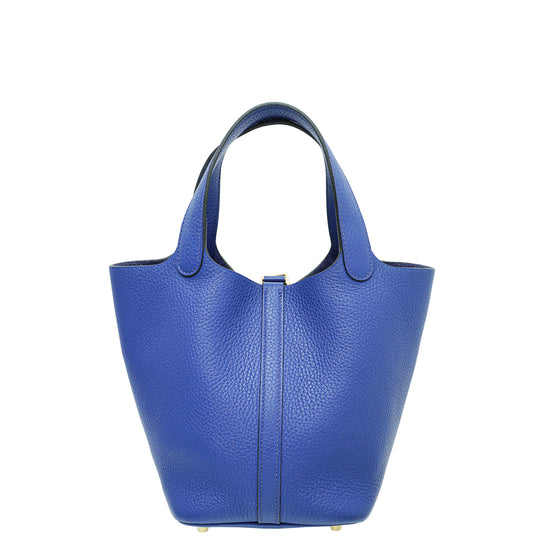 Hermes Bleu Electrique Picotin 18 Bag