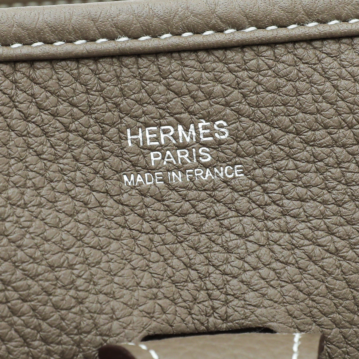Hermes Etoupe Evelyne III PM Bag