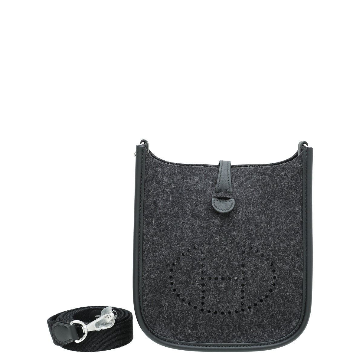Hermes Noir Evelyne Amazone 16 TPM Wool Swift Bag-Hermes-THE CLOSET