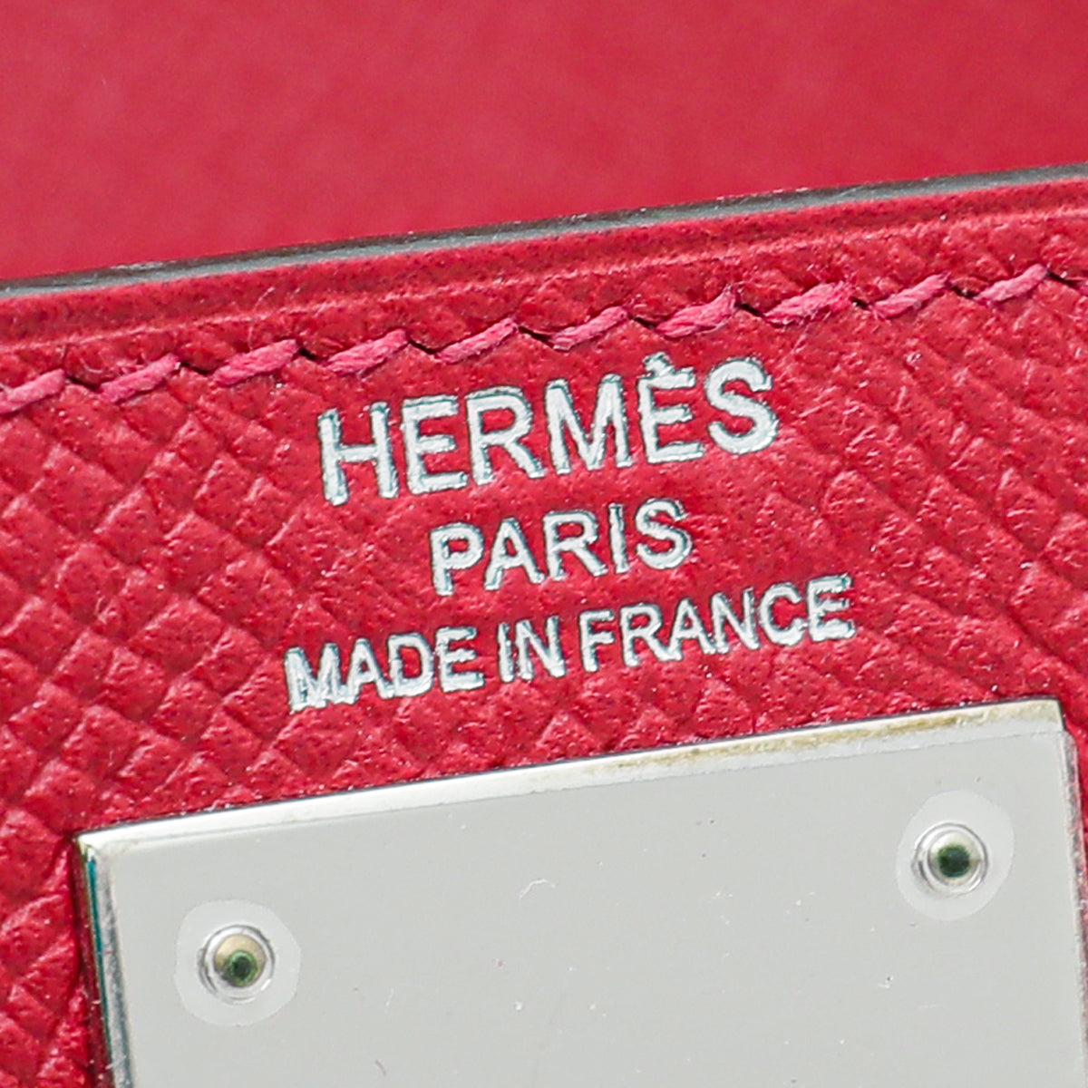 Hermes Rouge Casaque Kelly 28 Bag W/ Twilly