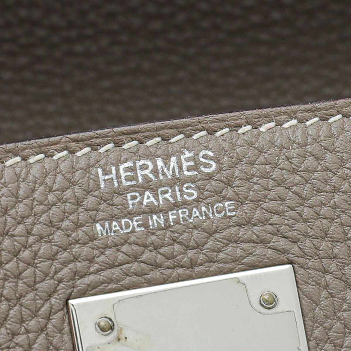 Hermes Etoupe Kelly 32 Bag
