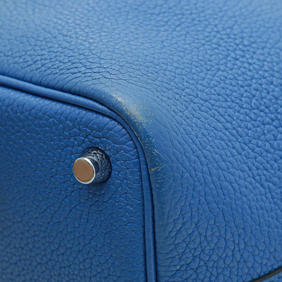 Hermes Bleu Zellige Picotin Lock 18 Bag