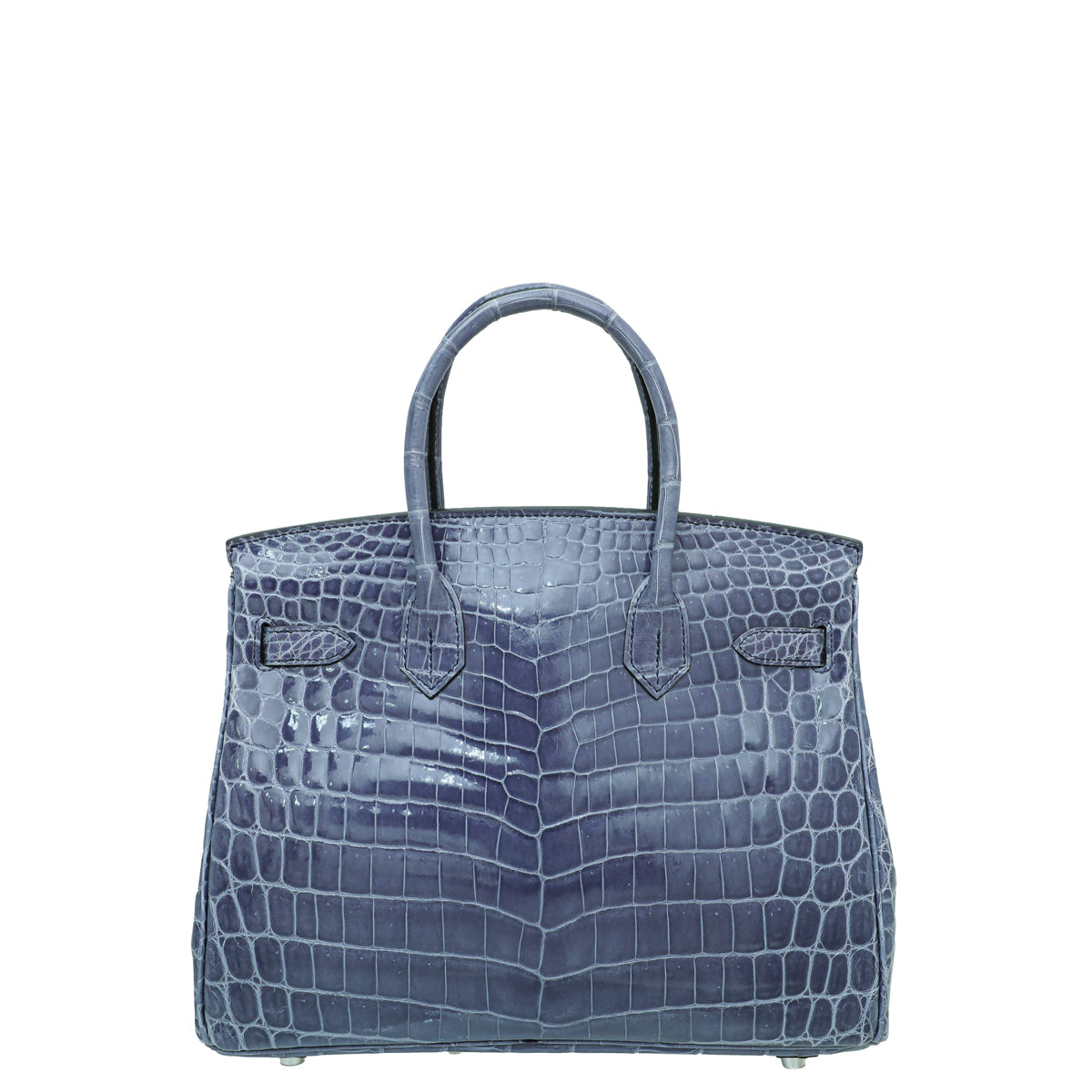 Hermes Bleu Brighton Shiny Niloticus Crocodile Birkin 30 Bag