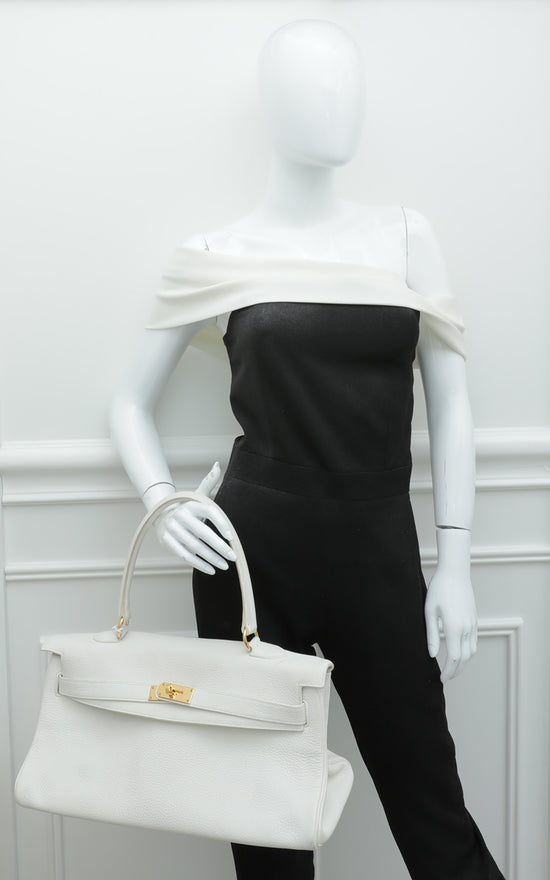 Hermes Blanc 42 JPG Birkin Bag