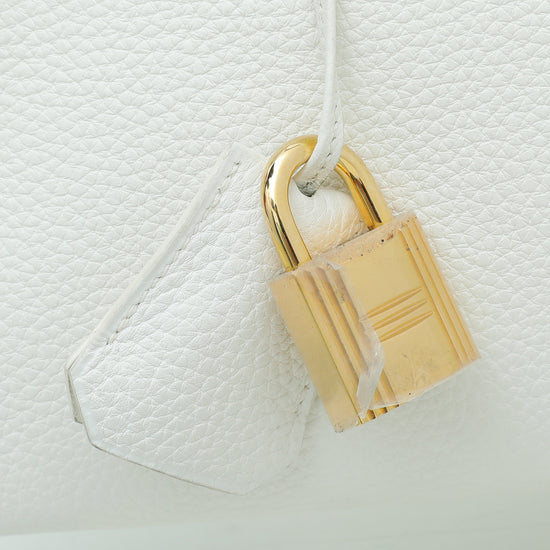 Hermes Blanc 42 JPG Birkin Bag