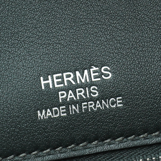 Hermes Birkin 35cm Vert Anglais/Vert Foncé Riga Canvas/Swift PHW