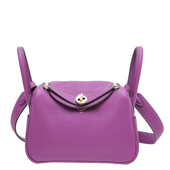 lindy hermes purple bag
