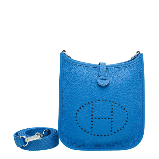 Hermes Bleu Zellige Evelyne TPM Bag