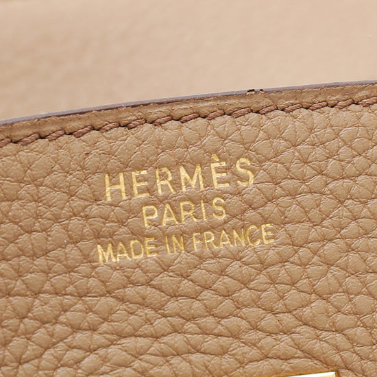 Hermes Tabac Camel Birkin 35 Bag