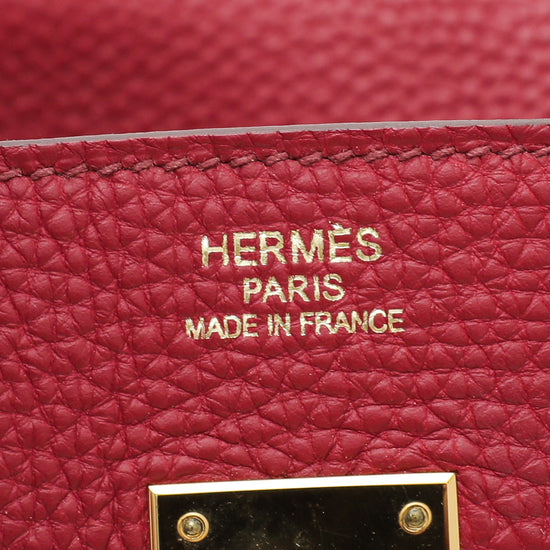 Hermes Rouge Vif Birkin 35 Bag
