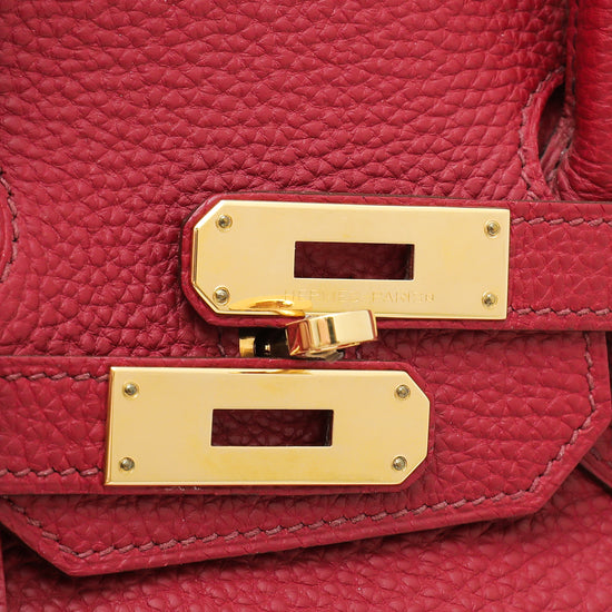 Hermes Rouge Vif Birkin 35 Bag – The Closet