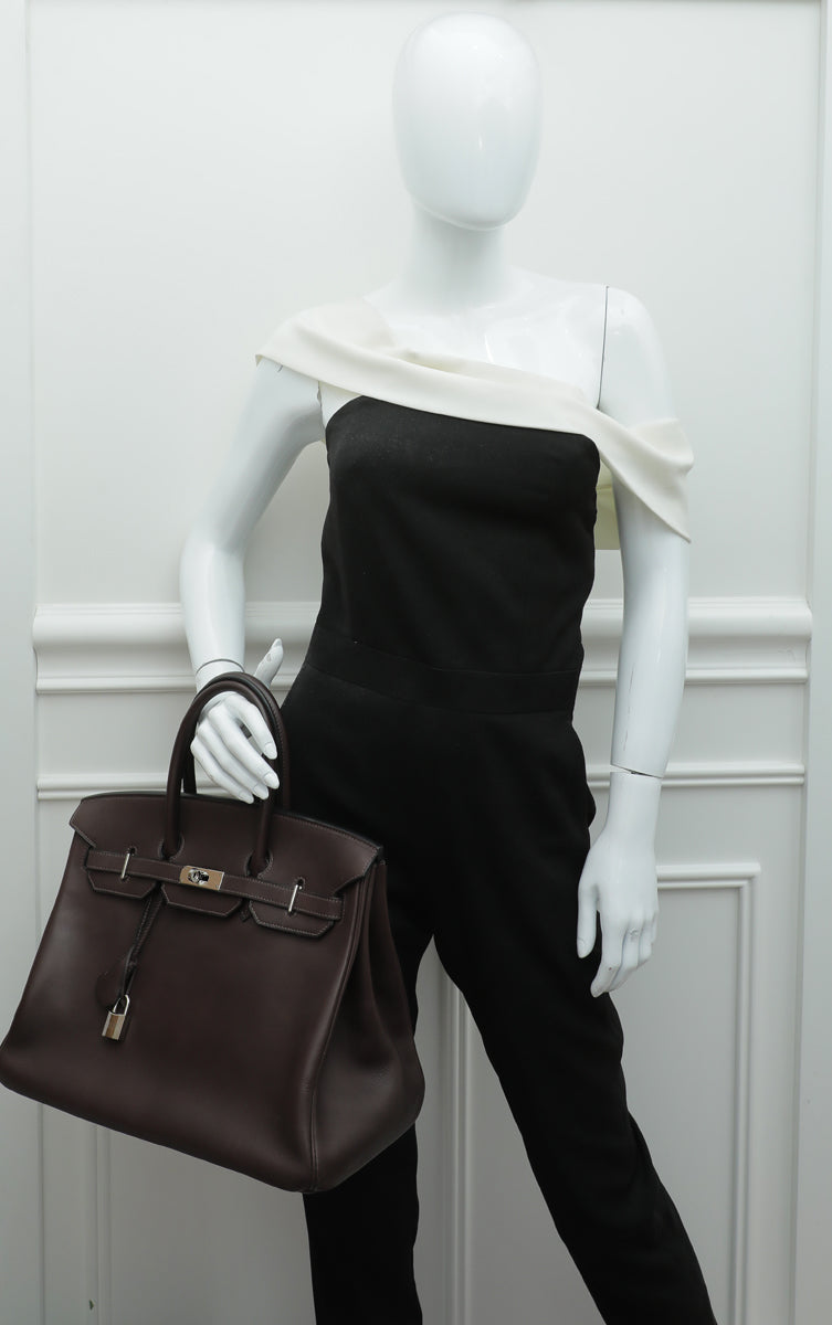 Hermes Barenia Chocolate Birkin 35 Bag – The Closet