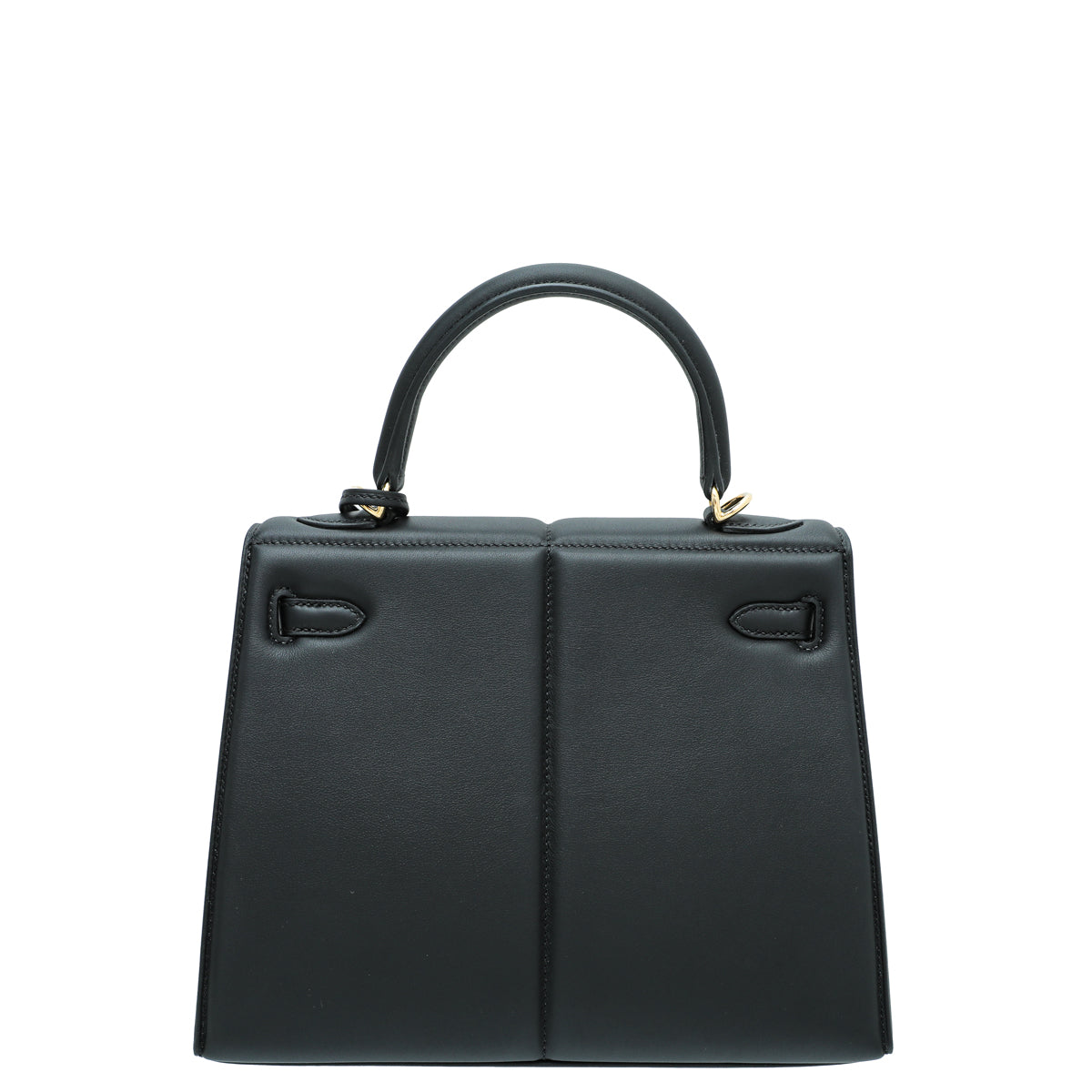 Hermes Noir Padded Sellier Kelly 25 Bag-Hermes-THE CLOSET