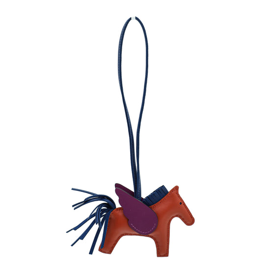 Hermes Tricolor Grigri Rodeo Pegase Horse PM Bag Charm