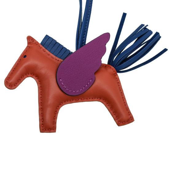 Hermes Milo Lambskin Grigri Rodeo Pegase Horse Bag Charm