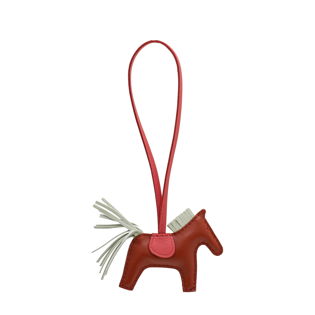 Hermes Tricolor Rodeo Bag Charm PM-Hermes-THE CLOSET