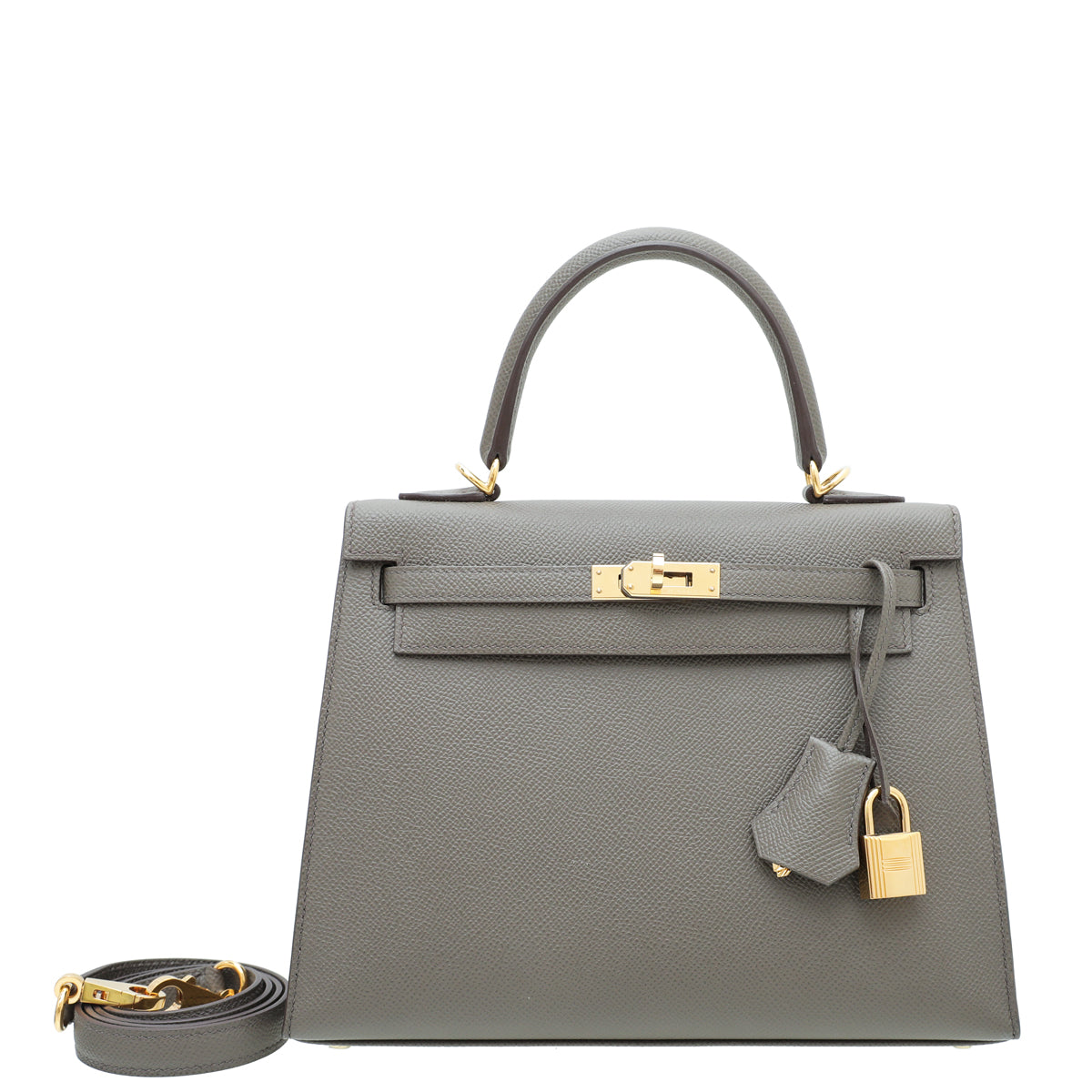 Hermes Gris Etain Kelly 25 Bag-Hermes-THE CLOSET